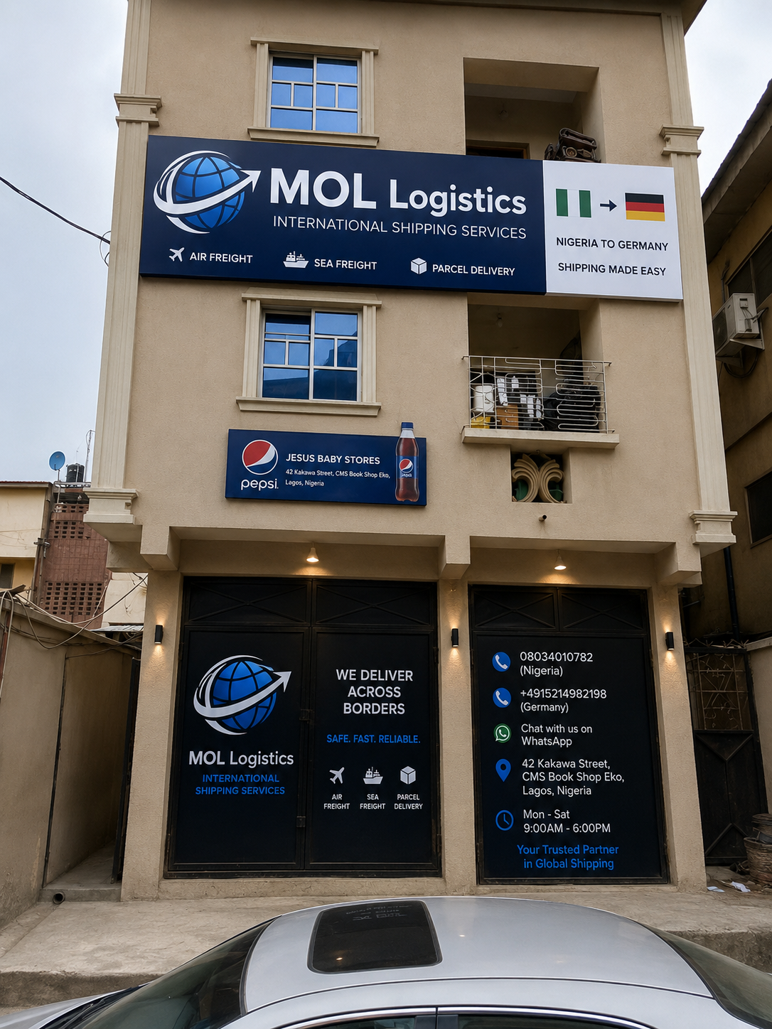 MO Logistics International office on 42 Kakawa Street Lagos Island Nigeria