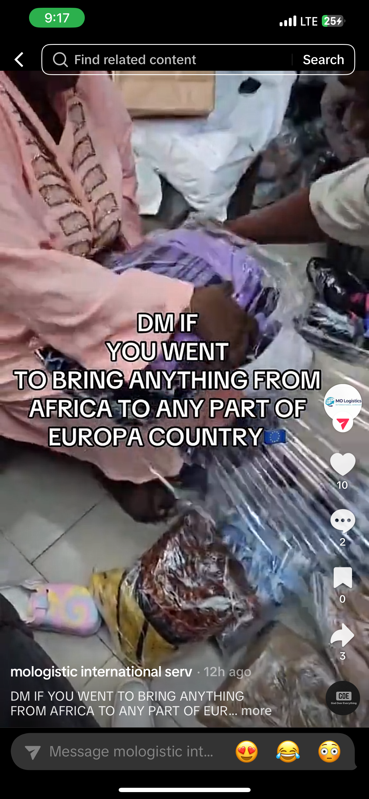 MO Logistics packing video thumbnail
