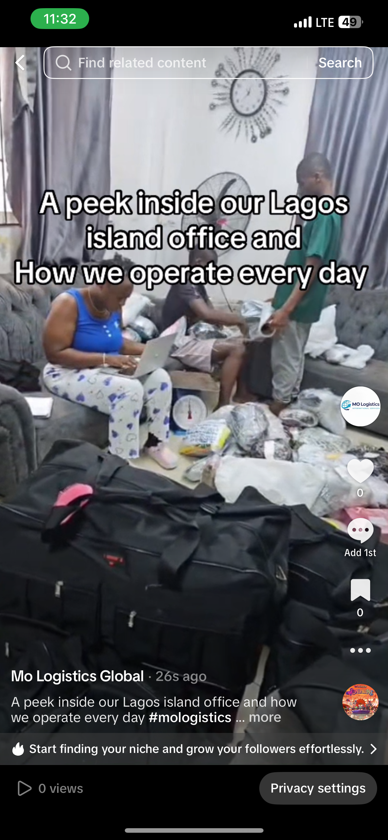 Behind the scenes Lagos MO Logistics office video
